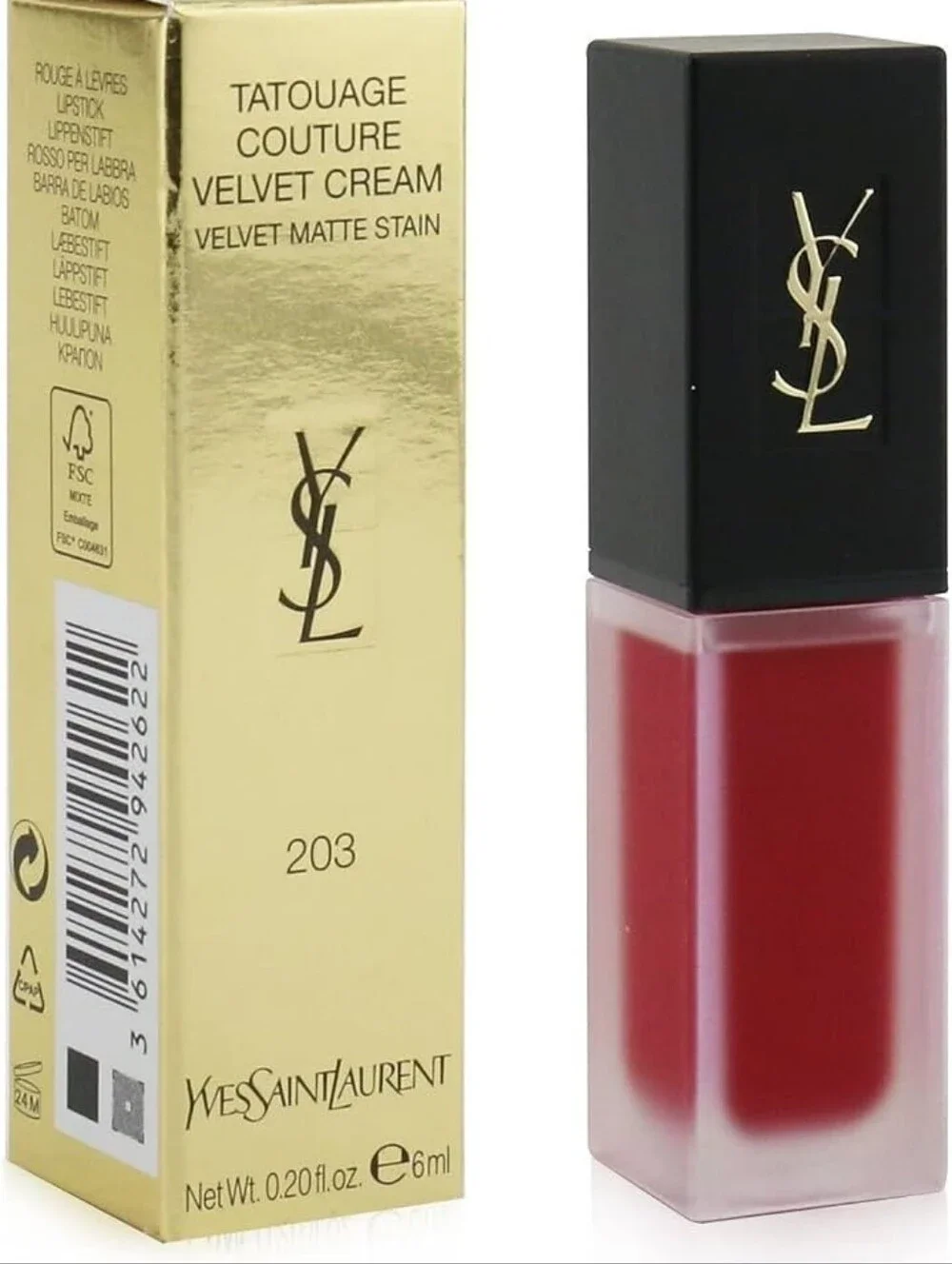 🧚‍♀️N°203 ROSE DISSIDENT YSL RARE Tatouage Couture Matte Stain NWT